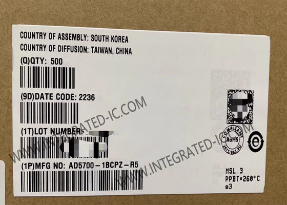 AD5700-1BCPZ Ολοκληρωμένο Κύκλωμα Chip 464uA Χαμηλής Ισχύος Μονό-Chip HART Modem με Συμβατότητα Φυσικού Επιπέδου HART και Επιφανειακής Συναρμολόγησης