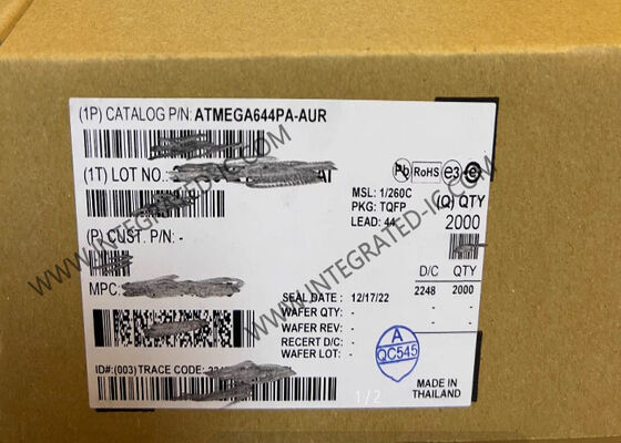 ATMEGA644PA-AUR Μικροελεγκτής AVR MCU Υψηλής Απόδοσης Χαμηλής Ισχύος 8-Bit 20MHz