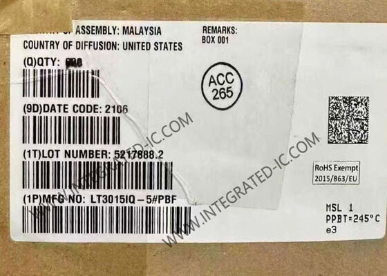 LT3015IQ-5 Chip ολοκληρωμένου κυκλώματος 1.5A χαμηλού θορύβου αρνητικός γραμμικός ρυθμιστής με όριο ρεύματος ακριβείας