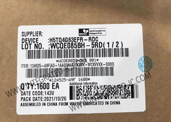 H5TQ4G63EFR-RDC 4Gbit DDR3 SDRAM Μνήμη IC Chip με ρυθμό μεταφοράς δεδομένων 2133Mbps σε πακέτο FBGA-96 για εφαρμογές υψηλής πυκνότητας