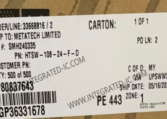 HTSW-108-24-F-D 16 θέσεις υψηλής θερμοκρασίας ταινίες επικεφαλίδας PCB με 0,100 "περίοδο