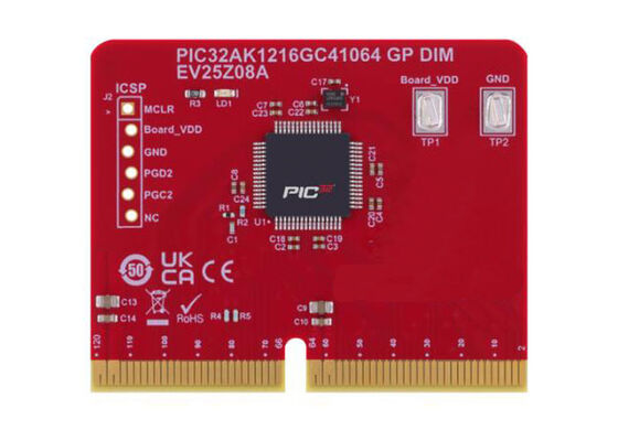 EV25Z08A Ενσωματωμένες Λύσεις PIC32AK1216GC41064 Γενικής Χρήσης Διπλής Ενσωματωμένης Μονάδας