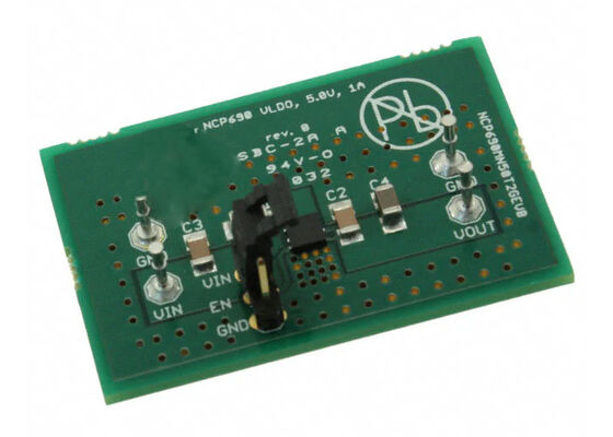 NCP690MN50T2GEVB Ενσωματωμένες Λύσεις Μονοκάναλος Γραμμικός Ρυθμιστής Τάσης 5V Πίνακας Αξιολόγησης