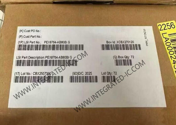 PEX8764-AB80BIG Integrated Circuit Chip PCI Express Gen3 Switch IC με 64 λωρίδες και 16 θύρες