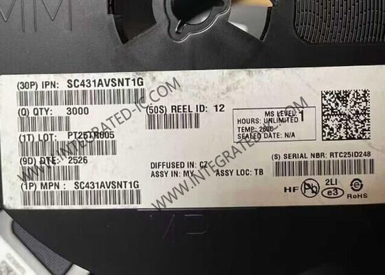 SC431AVSNT1G IC αναφοράς τάσης ολοκληρωμένου κυκλώματος chip με αναφορές προγραμματισμένης ακρίβειας 2,5V και συντελεστή θερμοκρασίας 50 PPM/°C