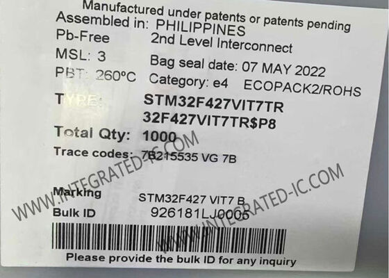STM32F427VIT7TR Μικροελεγκτής MCU 32-Bit 180MHz ARM Cortex-M4 με 2MB Flash Memory