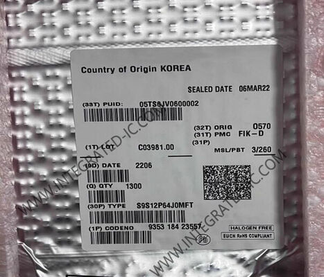 S9S12P64J0MFT 32MHz 16-Bit HCS12 Μικροελεγκτής MCU με 64 kB Μνήμη Flash για Εφαρμογές Αυτοκινήτων