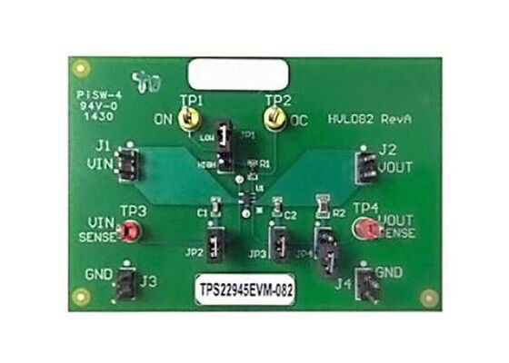 Τμήμα αξιολόγησης ενσωματωμένων λύσεων TPS22945EVM-082 για τον διακόπτη φόρτωσης TPS22945