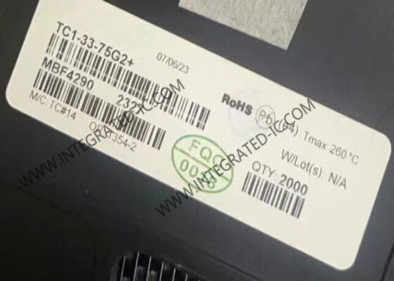 TC1-33-75G2 Ολοκληρωμένο Κύκλωμα Τσιπ Μετασχηματιστής RF 5MHz έως 3GHz 75 Ohms Επιφανειακής Συναρμολόγησης SMD-6