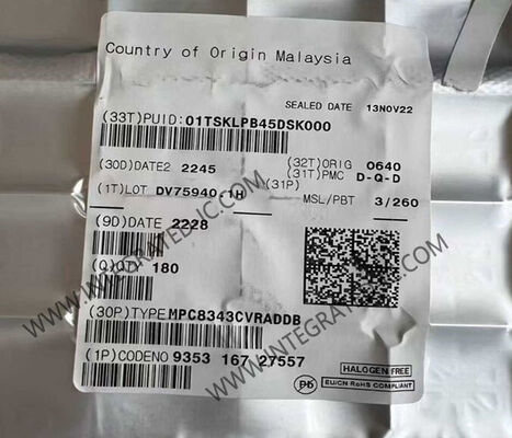 MPC8343CVRADDB Μικροελεγκτής MCU 1 Core 32 Bit 266MHz Μικροεπεξεργαστής IC σε πακέτο 620-HBGA