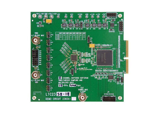 DC2365A-E Ενσωματωμένες λύσεις LTC2358-16 SoftSpan 16-bit Αναλογικός σε ψηφιακό μετατροπέα Πίνακα αξιολόγησης