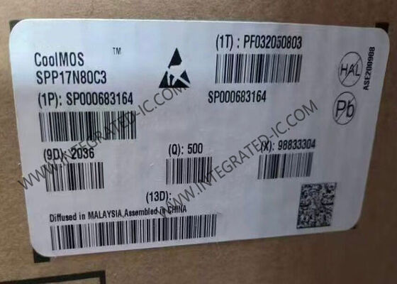 SPP17N80C3 Τσιπ ολοκληρωμένου κυκλώματος 800V CoolMOS TM Power Transistor TO-220-3 N-Channel MOSFETs 17A