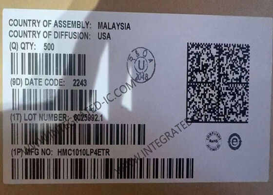 HMC1010LP4ETR Integrated Circuit Chip 3.9GHz RMS ανιχνευτής ισχύος με δυναμικό εύρος 60dB και ρεύμα τροφοδοσίας 50mA