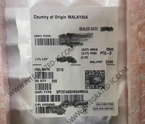 SPC5748GHK0AMKU6 MCU τριπυρηνικού μικροελεγκτή 32bit με 6MB FLASH 32 κανάλια eDMA και πακέτο LQFP176