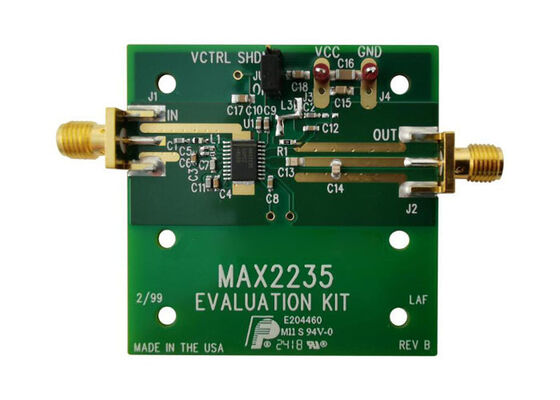 MAX2235EVKIT Ενσωματωμένες λύσεις MAX2235 1W Διοικητικό συμβούλιο αξιολόγησης ενισχυτών ισχύος