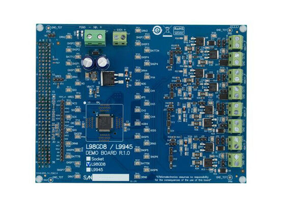 EVL-L98GD8 Ενσωματωμένες λύσεις L98GD8 High-Side/Low-Side Configurable Pre-Driver Evaluation Board