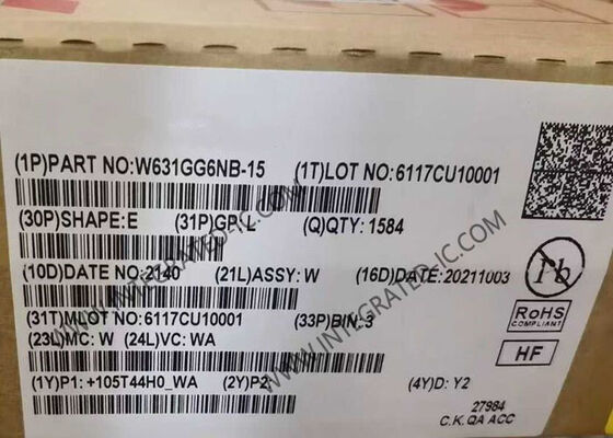 W631GG6NB-15 Chip IC μνήμης 1Gbit SDRAM DDR3 667MHz VFBGA96