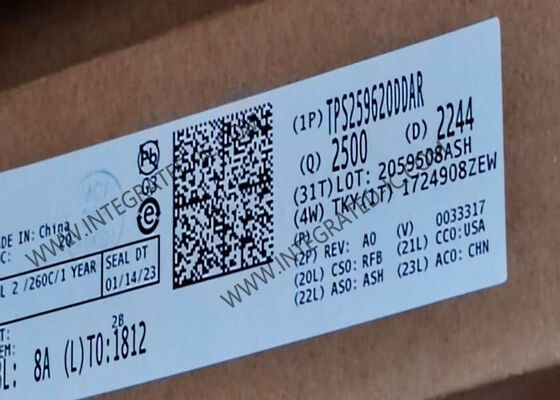 TPS259620DDAR Integrated Circuit Chip eFuse IC με 2A Current Limit Wide Input Voltage Range 2.7V έως 19V και προστασία από υπερεμπόδιση