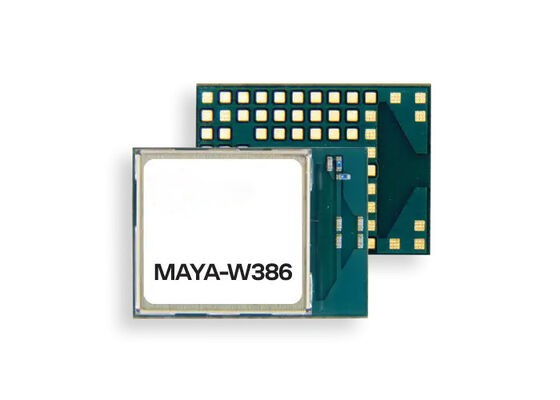 Μονάδα ασύρματης επικοινωνίας MAYA-W386-00B με 1Mbps Wi-Fi χαμηλής ισχύος 6/6E και BT 5.4 για βιομηχανικές εφαρμογές