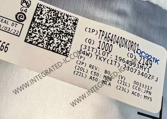 ΤΡΑ6404QDKQRQ1 Τσιπ ολοκληρωμένου κυκλώματος 45W 4 κανάλια Αυτοκινητοβιομηχανικός ενισχυτής κλάσης D