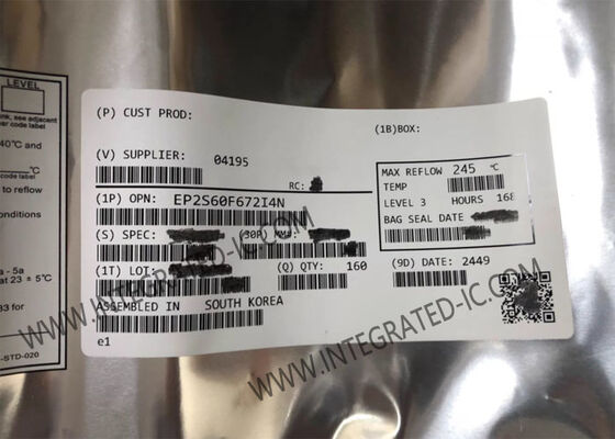 EP2S60F672I4N Προγραμματιζόμενη Πύλη Συστοιχίας με 60440 Στοιχεία Λογικής 492 I/O και 1.2V Διαδικασία 90-nm Stratix II FPGA