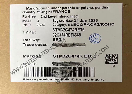 Μικροελεγκτής STM32G474RET6 MCU 32-bit 170MHz ARM Cortex-M4F