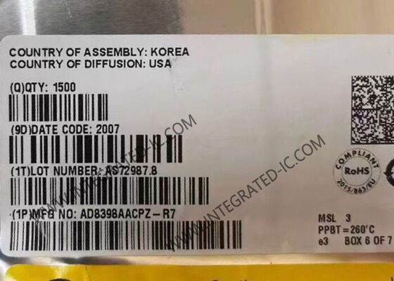 AD8398AACPZ Ολοκληρωμένο Κύκλωμα Chip Μονοθυρικός Οδηγός Γραμμής VDSL2 Με Απενεργοποίηση