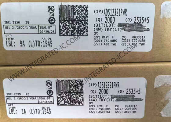 ADS1232IPWR 24-Bit 2-Κανάλι Δέλτα-Σίγμα ADC Ολοκληρωμένο Κύκλωμα Τσιπ για Αισθητήρες Γέφυρας