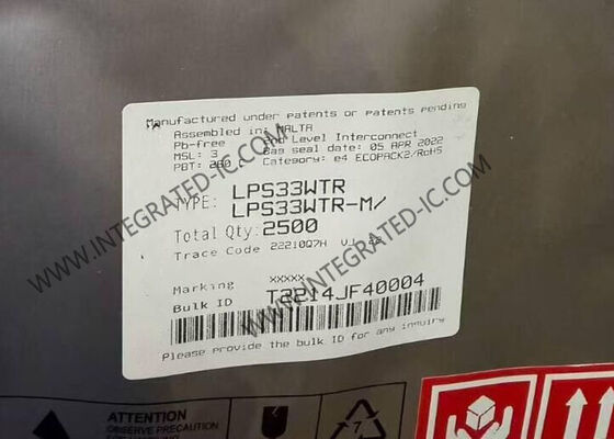 Αισθητήρας πίεσης LPS33WTR IC 26kPa έως 126kPa MEMS Αισθητήρας πίεσης CCLGA-10 Απόλυτο ψηφιακό βαρόμετρο εξόδου