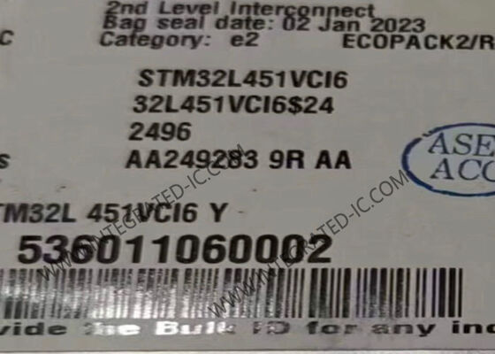 STM32L451VCI6 Μικροελεγκτής MCU 80MHz 32-bit ARM Cortex-M4 Μικροελεγκτής IC UFBGA-100