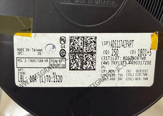 ADS1174IPAPT Ολοκληρωμένο Κύκλωμα 16-Bit Αναλογικός σε Ψηφιακός Μετατροπέας HTQFP-64