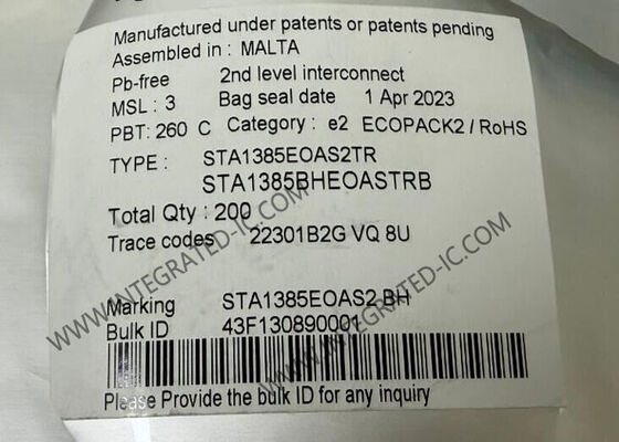 STA1385EOAS2TR Μικροελεγκτής MCU Telemaco3P Αυτοκινητοβιομηχανική τηλεματική και μικροεπεξεργαστής συνδεσιμότητας