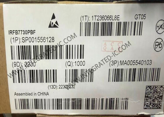 IRFB7730PBF Ολοκληρωμένο Κύκλωμα 75V 195A StrongIRFET MOSFET Τρανζίστορ Κανάλι N