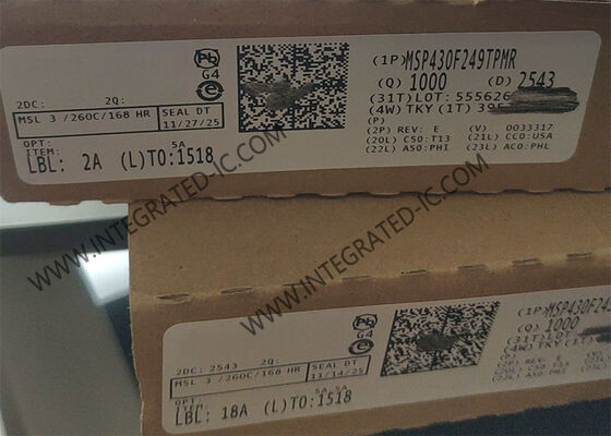 MSP430F249TPMR 16-bit μικροελεγκτής MCU με ταχύτητα 16 MHz, εξαιρετικά χαμηλή ισχύ και μνήμη flash 60 KB