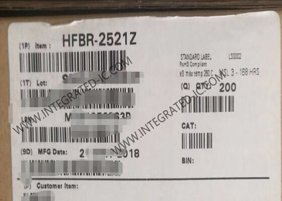 HFBR-2521Z δέκτης οπτικών ινών μήκους κύματος 660nm για βιομηχανικές εφαρμογές