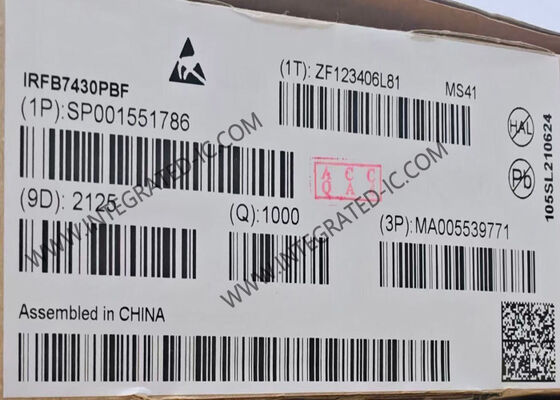 IRFB7430PBF 40V N-Channel Power MOSFET με ρεύμα αποστράγγισης 409A και διάσπαση 375W