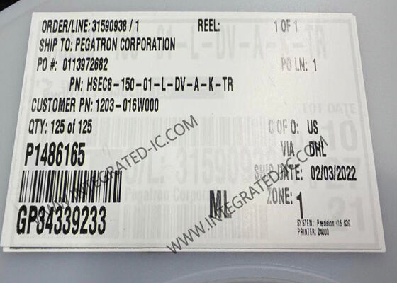 HSEC8-150-01-L-DV-A-K-TR 28Gbps High-Speed Edge Card Connector με 100 θέσεις και 0,8 mm Pitch