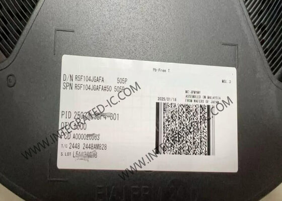 R5F104JGAFA 16-bit μικροελεγκτής MCU RL78/G14 σειρά 32MHz για έλεγχο κινητήρα