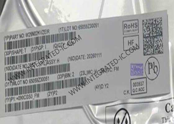 Μνήμη IC Chip W25N02KVZEIR 2Gbit Quad SPI Flash NAND Μνήμη IC WDFN8