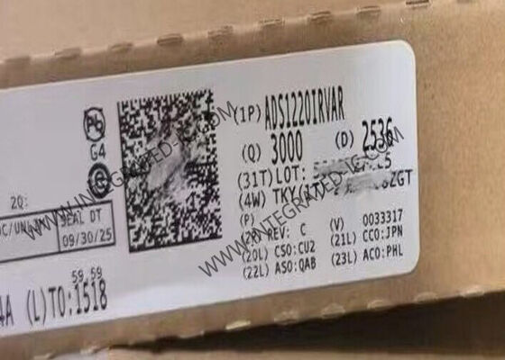 ADS1220IRVAR Integrated Circuit Chip 24-Bit 2-kSPS Τέσσερα κανάλια χαμηλής ισχύος Delta-Sigma ADC