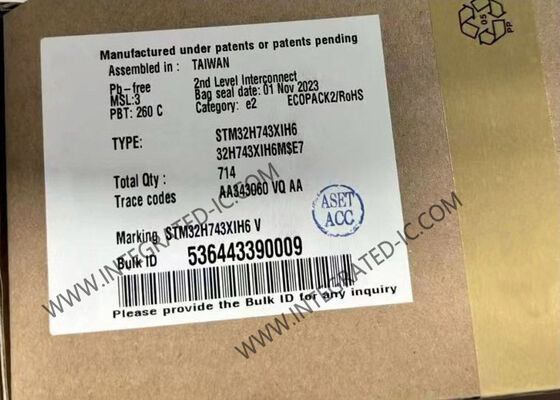 Μικροελεγκτής STM32H743XIH6 MCU Υψηλής Απόδοσης 480MHz με Μνήμη Flash 2MB και Θύρες Εισόδου/Εξόδου 168