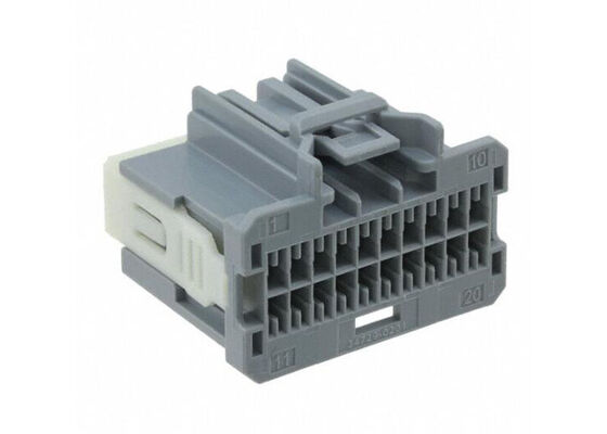 34729-0201 Connectors 20POS Διπλής Σειράς Γκρι Stac64 Στέγαση Υποδοχής