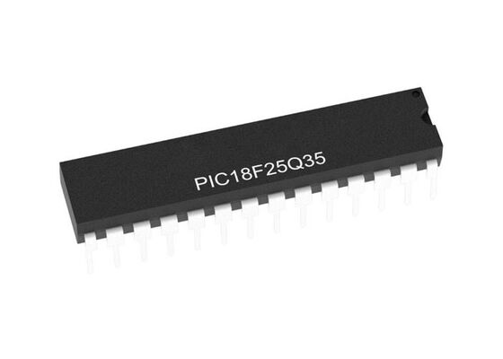 PIC18F25Q35-I/SP Μικροελεγκτής MCU Χαμηλής Κατανάλωσης 8-Bit 64MHz 1.8V έως 5.5V MCU για IoT Edge Nodes
