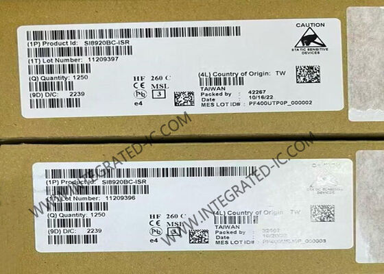 Συμπληρωμένο κύκλωμα chip SI8920BC-ISR Απομονωμένοι ενισχυτές για τη μέτρηση ρεύματος ρύθμισης