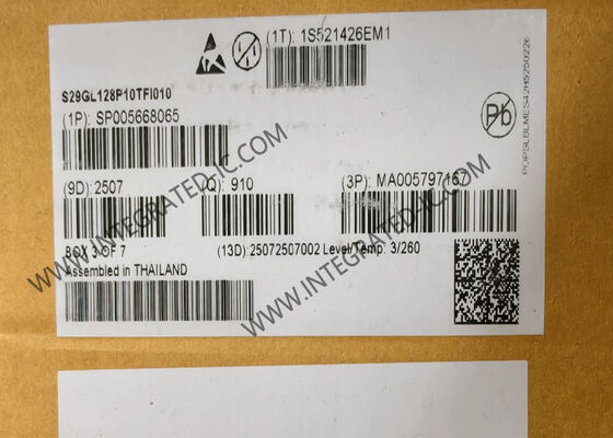 S29GL128P10TFI010 128Mbit Μνήμη Flash NOR Μη Πτητική IC με Τεχνολογία MirrorBit 90 nm