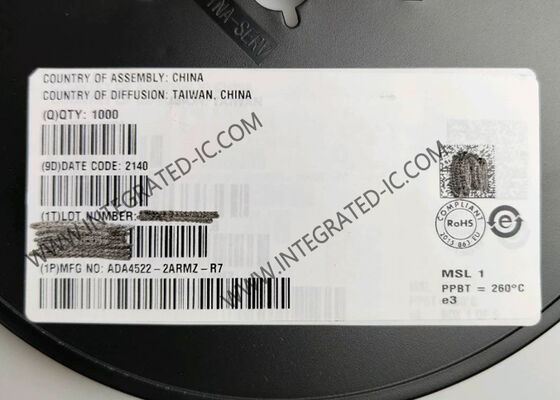 Συμπληρωμένο κύκλωμα chip ADA4522-2ARMZ 2.7MHz Μηδενικός λειτουργικός ενισχυτής MSOP-8