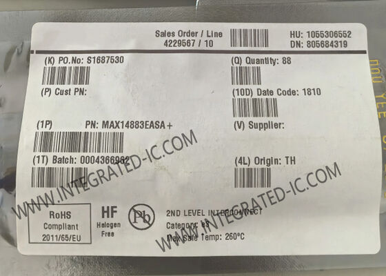 Συμπληρωμένο κύκλωμα Τσιπ MAX14883EASA 1Mbps 130mV CAN Transceiver IC SOIC8