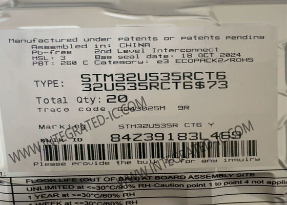 Μικροελεγκτής MCU STM32U535RCT6 Γενικού σκοπού με TrustZone ARM Cortex-M33 MCU