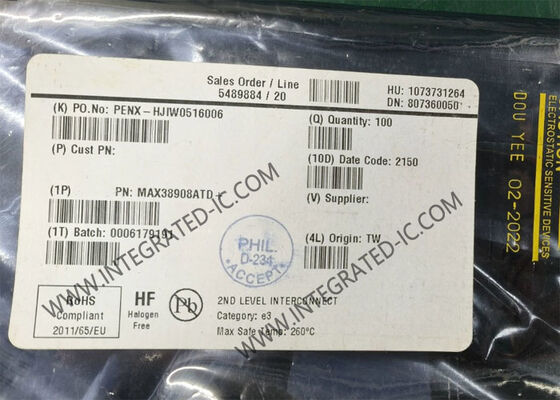 Τσιπ ολοκληρωμένου κυκλώματος MAX38908ATD 1 έξοδος 4A γραμμικός ρυθμιστής τάσης 14-TDFN