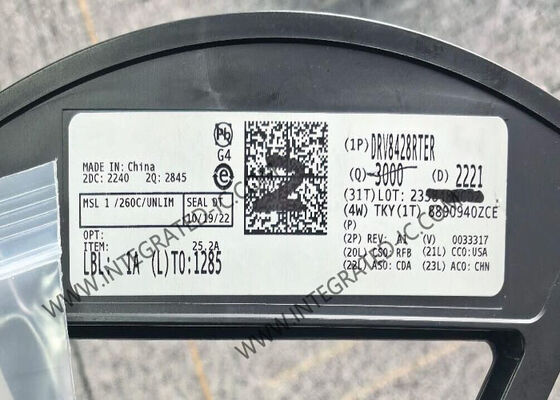 DRV8428RTER Τσιπ ολοκληρωμένου κυκλώματος 35V 1A Διπολικός οδηγός κινητήρα βήματος με 1/256 μικροβήματα